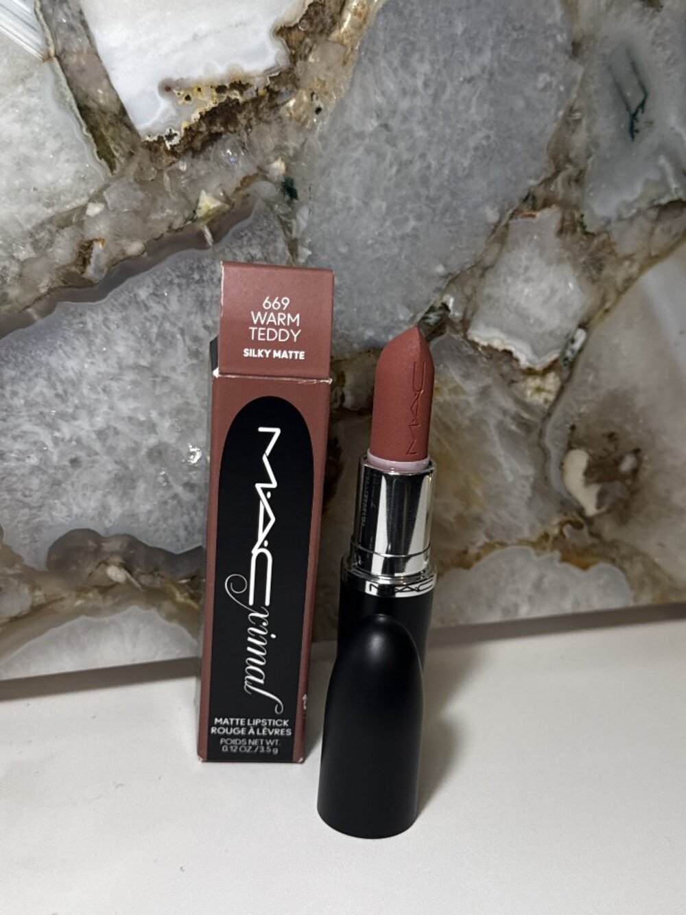 MAC Matte Lipstick 669 Warm Teddy Silky Matte (0.12 oz / 3.5 g)